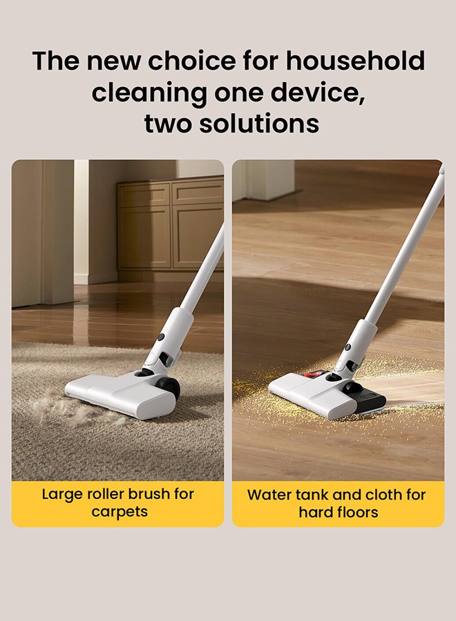 ديرما مكنسة كهربائية لاسلكية، قابلة لإعادة الشحن، عمر بطارية طويل، 35 دقيقة تشغيل، قوة شفط قوية 18 كيلو باسكال، نظام ترشيح حلزوني فعال بتسعة مخاريط، خفيفة الوزن وسهلة الاستخدام - Image 4