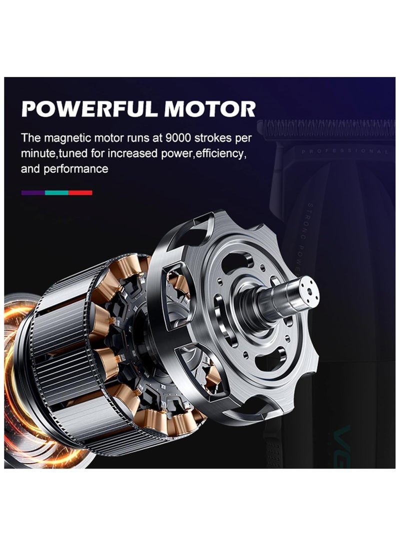 VGR 906 Professional Hair Trimmer 9000 RPM Gapless Beard Shaver for Men Cordless Rechargeable USB - Image 5