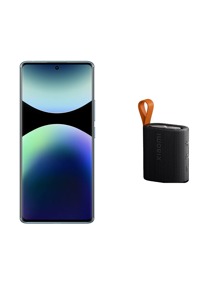 شاومي Redmi Note 14 Pro 4G Ocean Blue 12GB RAM 512GB With Xiaomi Speaker - Global Version  - Image 1
