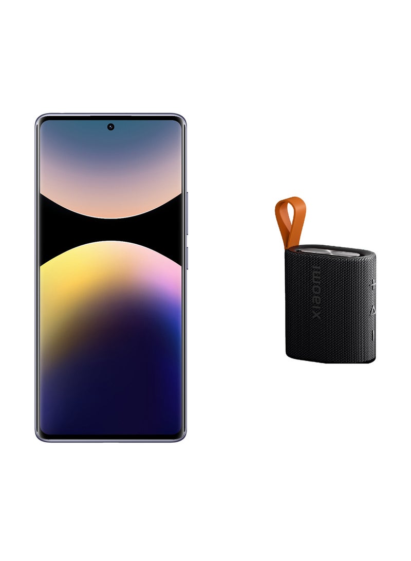 شاومي Redmi Note 14 Pro 4G Aurora Purple 12GB RAM 512GB With Xiaomi Speaker - Global Version  - Image 1