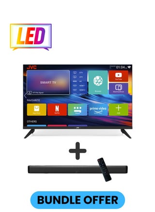 40 Inch Edgeless Full HD LED Android Smart TV with Dolby Audio, 60Hz, Paired with 2.0 Channel 30W Soundbar, Bluetooth, USB, FM Radio LT-40N550+SOUNDBAR Black - pnsku/N70135998V/45/_/1749037489/1315eb55-f110-4295-83e1-0af63bf3bfcd