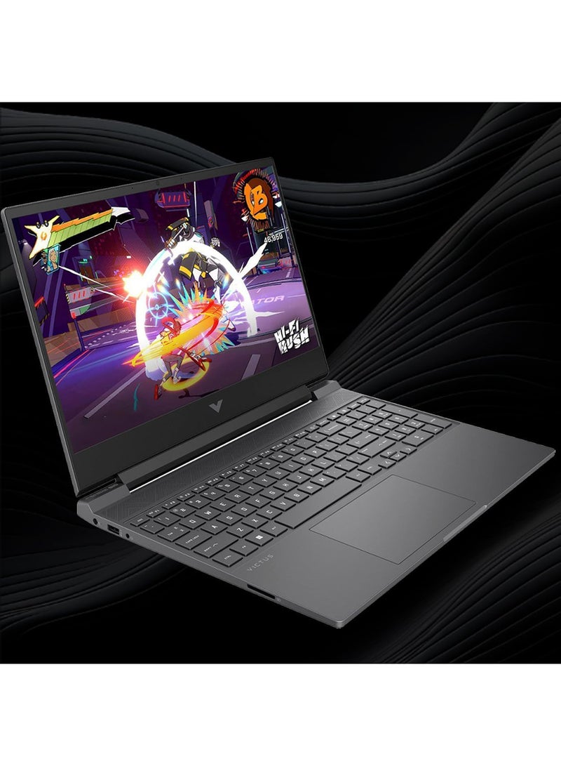 HP - Victus Gaming (Upgraded Version) Laptop 15.6-Inch FHD Display, AMD Ryzen 5 7535HS Processor/32GB RAM/1TB SSD/AMD Radeon RX 6550M Graphics Card/Windows 11 Pro English Mica Silver - Image 1