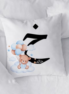 Customizable Polyester Pillowcase Cushion Cover with Personalized Name and Flying Teddy Bear White 40x40cm - pnsku/N70136139V/45/_/1734857625/4ac44cfb-f233-420e-8209-396620f32f8b