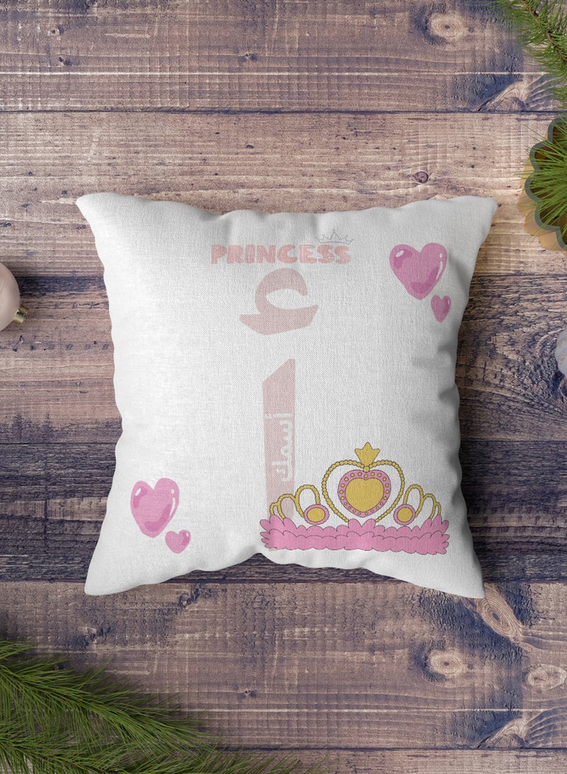 LOWHA Customizable Polyester Pillowcase Cushion Cover with Personalized Name and Heart Shapes White 40x40cm  - Image 5