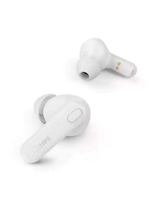 Philips - True Wireless Bluetooth Earphones White - Image 1