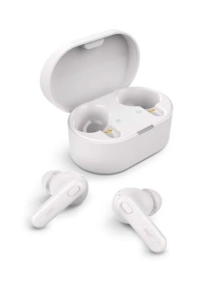 Philips - True Wireless Bluetooth Earphones White - Image 1