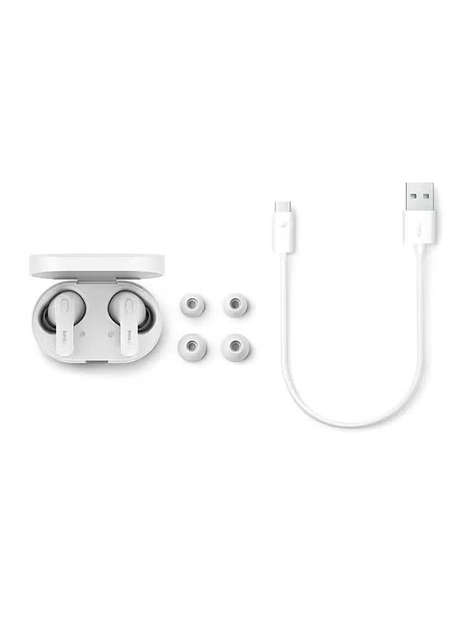 Philips - True Wireless Bluetooth Earphones White - Image 1