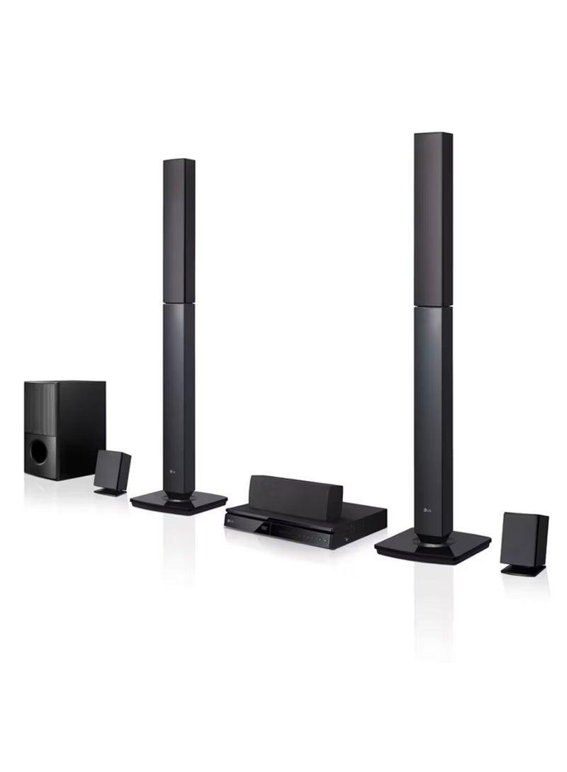 LG 5.1CH Surround system | Home Theater | Powerful Sound 1000W | FM Radio | Bluetooth Music Streaming - LHD647 Black 