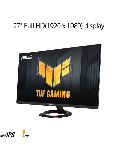 TUF Gaming VG279Q3R Gaming Monitor – 27-inch, Full HD(1920x1080), 180Hz, Fast IPS, Extreme Low Motion Blur™, 1ms (GTG), FreeSync™, Variable Overdrive, 100% sRGB Black