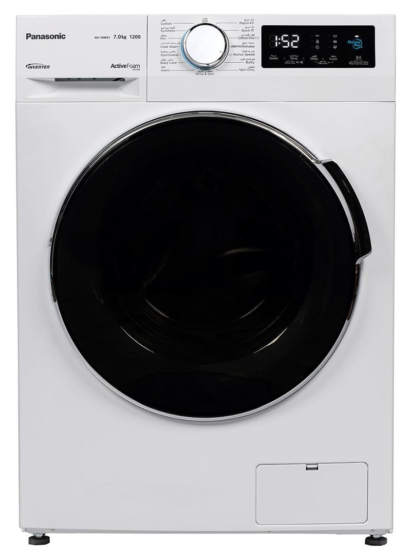 باناسونيك غسالة باناسونيك أمامية تحميل 7 كجم مع رغوة نشطة من أكتيف سبيد مع ميزة الإيقاف والإضافة - Image 1