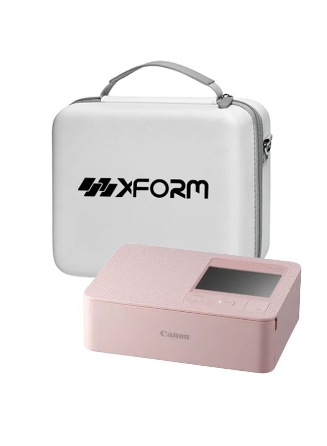 كانون SELPHY CP1500 Compact Portable Photo, Printer Photos, Collages and Stickers | Wi-Fi & Direct printing | Smart Devices (Pink) Bundle with xform Hard Case for Canon SELPHY CP1500 White Pink & White - Image 1