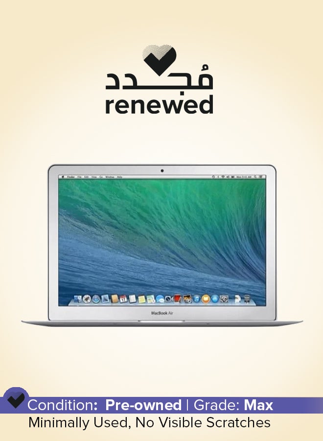 Renewed - MacBook Air A1466 (2014) Laptop With 13.3-Inch Full HD Display, Core i5 Processor/Dual Core/4GB RAM/256GB SSD/macOS English Silver