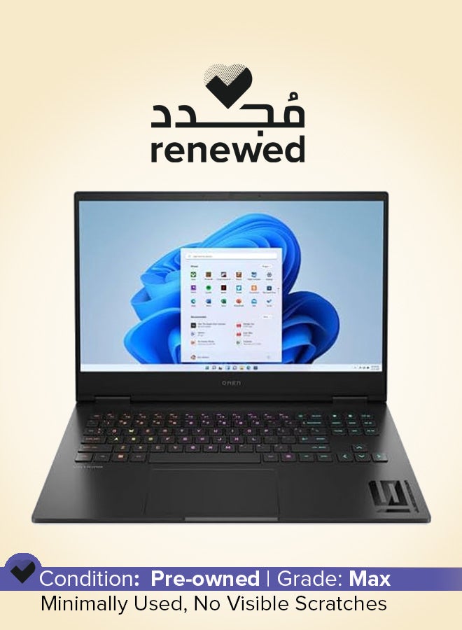 HP Renewed - OMEN 16 Gaming Laptop With 16.1-Inch QHD Display, Intel Core i9-13900HX/13th Gen/16GB RAM/1TB SSD/RTX 4060 8GB Graphics/Windows 11 Home English Black - Image 1