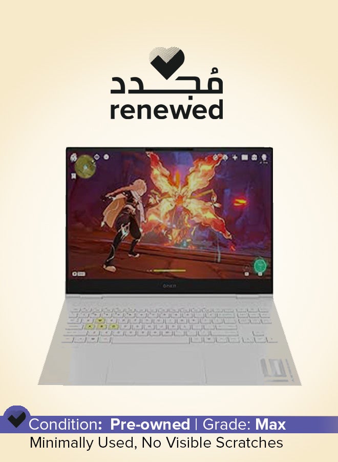 HP Renewed - Omen Transcend 16 Gaming Laptop With 16-Inch WQXGA Display,Core i9-14900HX/14th Gen/16GB RAM/1TB SSD/NVlDlA RTX 4060-8GB/Windows 11 Home English White  - Image 1