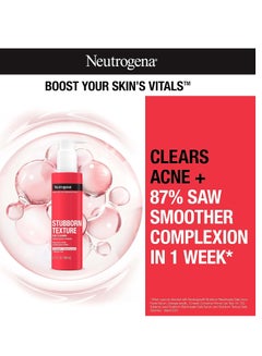 نيوتروجينا Stubborn Texture Daily Acne Facial Cleanser, Salicylic Acid Face Wash + Glycolic & Polyhydroxy Acids, Fragrance-Free, 6.3 fl. Oz 186 mlml  - Image 3