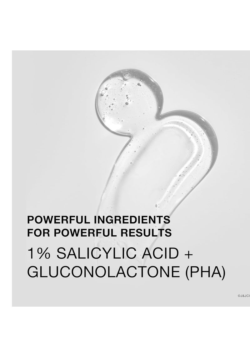 نيوتروجينا منظف ومقشر لحب الشباب العنيد مع حمض الساليسيليك و PHA للبشرة المعرضة لحب الشباب، علاج حب الشباب يقشر بلطف ويساعد في منع ظهور البثور، خالي من العطور، 8.5 أونصة سائلة - Image 3