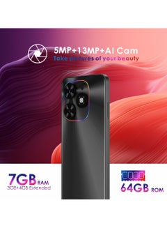 OALE POP8 Pro Dual SIM Alpenglow Gold 7GB RAM (3GB + 4GB) 64GB 4G - Middle East Version  - Image 2