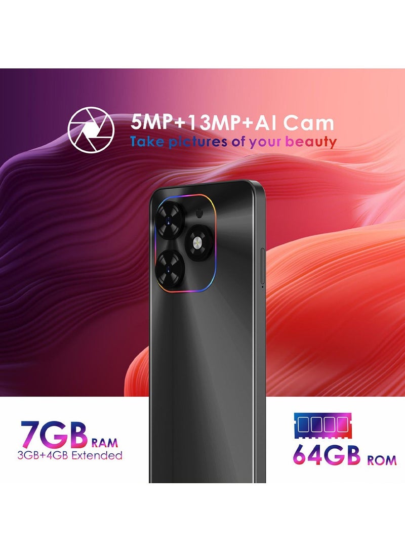 OALE POP8 Pro Dual SIM Alpenglow Gold 7GB RAM (3GB + 4GB) 64GB 4G - Middle East Version  - Image 2