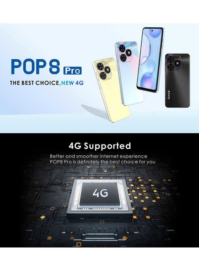 OALE POP8 Pro Dual SIM Alpenglow Gold 7GB RAM (3GB + 4GB) 64GB 4G - Middle East Version  - Image 5