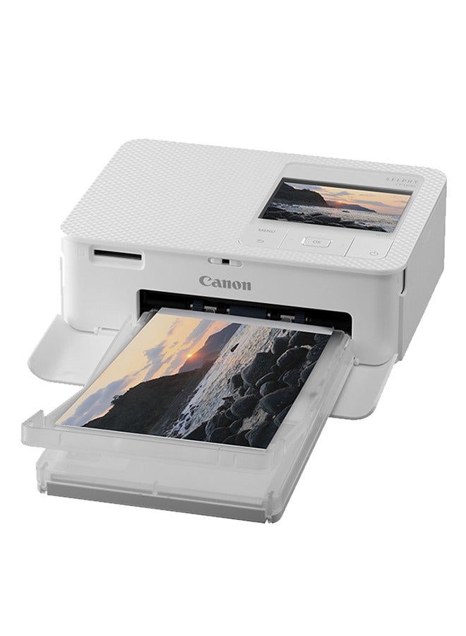 Canon - SELPHY CP1500 Compact Portable Photo, Printer Photos, Collages and Stickers | Wi-Fi & Direct printing | Smart Devices Bundle with Xform Hard Case | White - Image 1