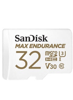 سانديسك Max Endurance Video Monitoring for Dashcams & Home Monitoring microSDHC Memory Card 15,000 Hours Endurance SDSQQVR-032G-GN6IA 32 GB  - Image 1