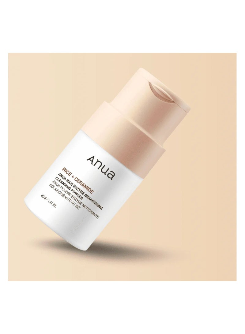 Anua 7 Rice Ceramide Hyderating Barrier Serum - Rice 70+Glow Milky Toner With Rice Enzyme Brightening Cleansing Powder lml - Image 2