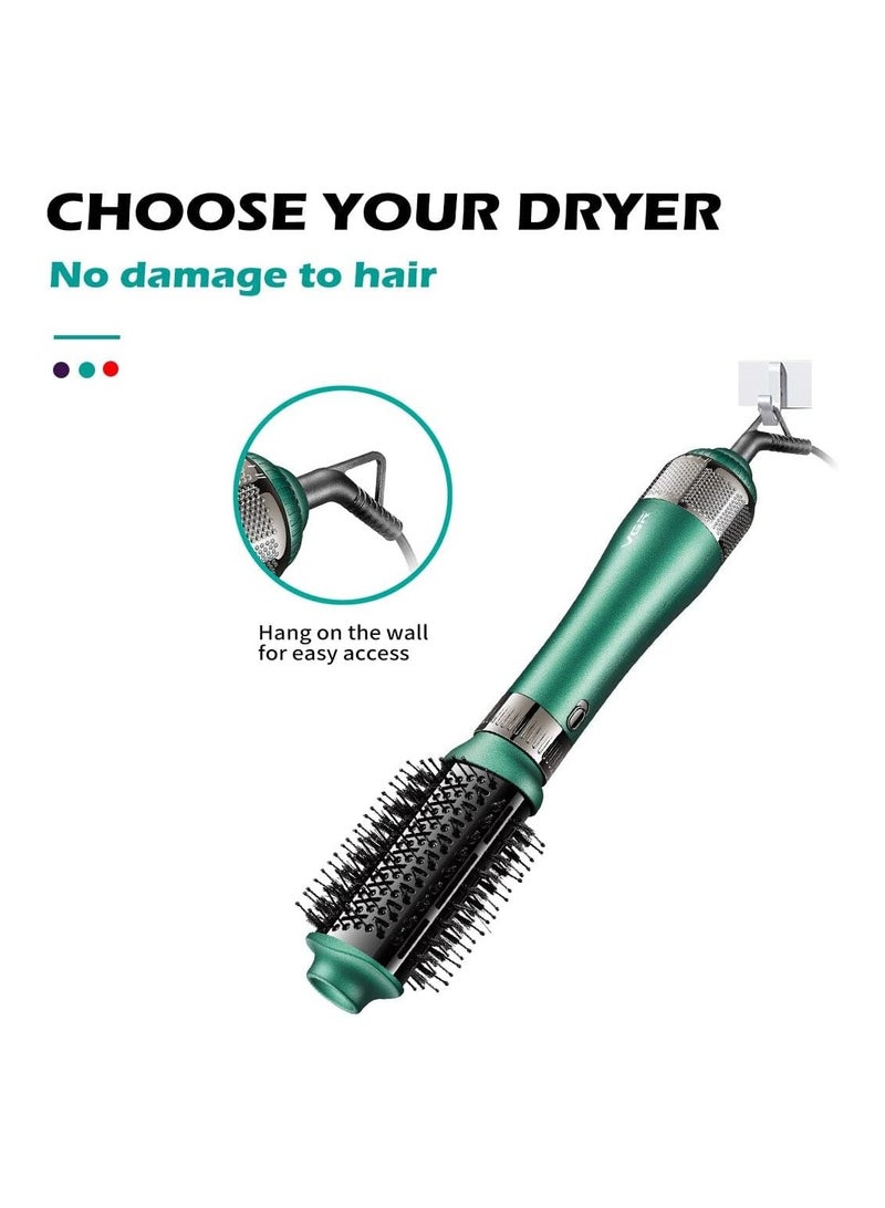 VGR - 4 in 1 Professional Hot Air Hair Dryer Brush with Ceramic Coating and Overheat Protection Technology High Power 1000W Green V 493 - Image 1