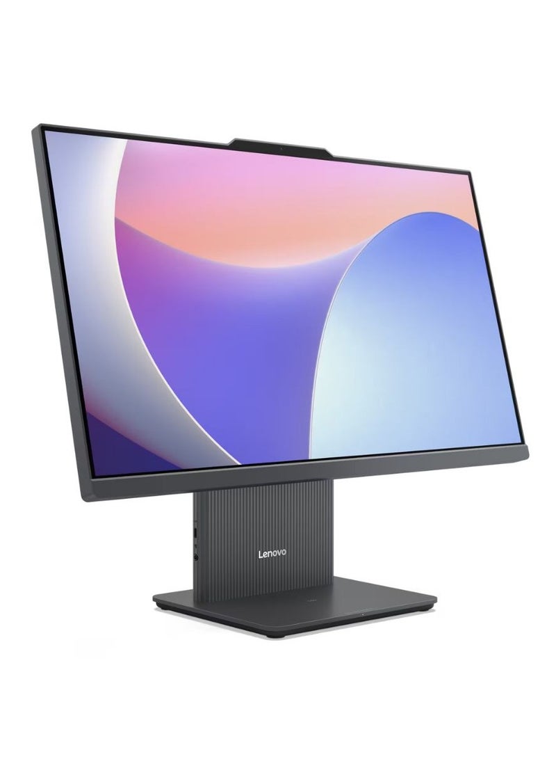 لينوفو - IdeaCentre 24IRH9 All-in-One Desktop, 13th Gen Intel Core i5-13420H Processor, Intel® UHD Graphics, 8GB DDR5 RAM, 512GB M.2 SSD, 23.8” FHD, 3Wx2 Speaker, Win11 Pro English Luna Grey - Image 1