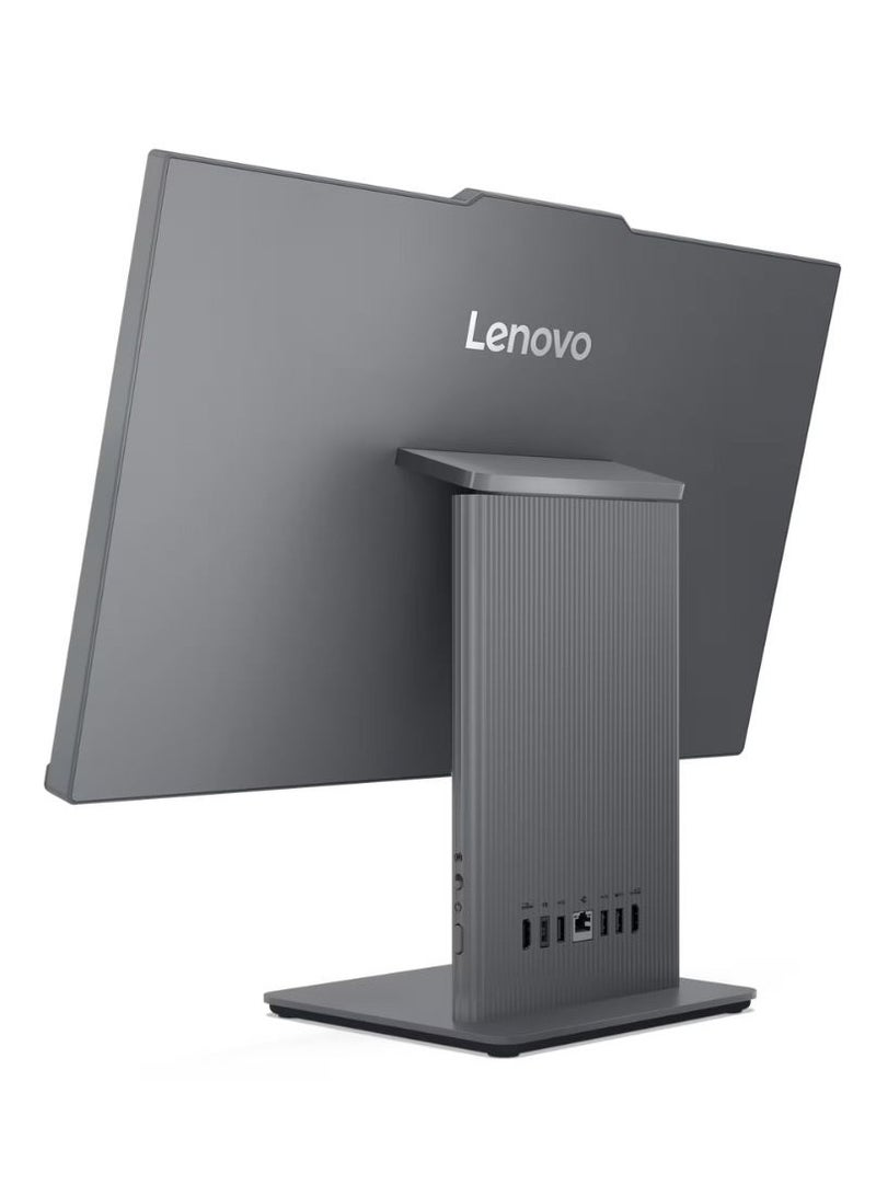 لينوفو - IdeaCentre 24IRH9 All-in-One Desktop, 13th Gen Intel Core i5-13420H Processor, Intel® UHD Graphics, 8GB DDR5 RAM, 512GB M.2 SSD, 23.8” FHD, 3Wx2 Speaker, Win11 Pro English Luna Grey - Image 1