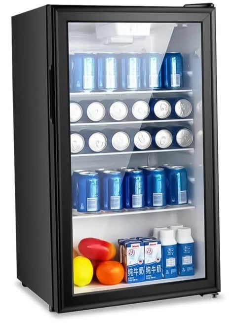 Mini Refrigerator 90L Capacity Adjustable Temperature LED 90 L 32490 Black