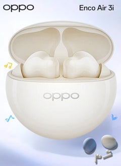 أوبو Enco Air3i True Wireless Earbuds - Touch-to-Capture, High-Fidelity Sound, and Rapid Charging for Active Lifestyle White  - Image 1