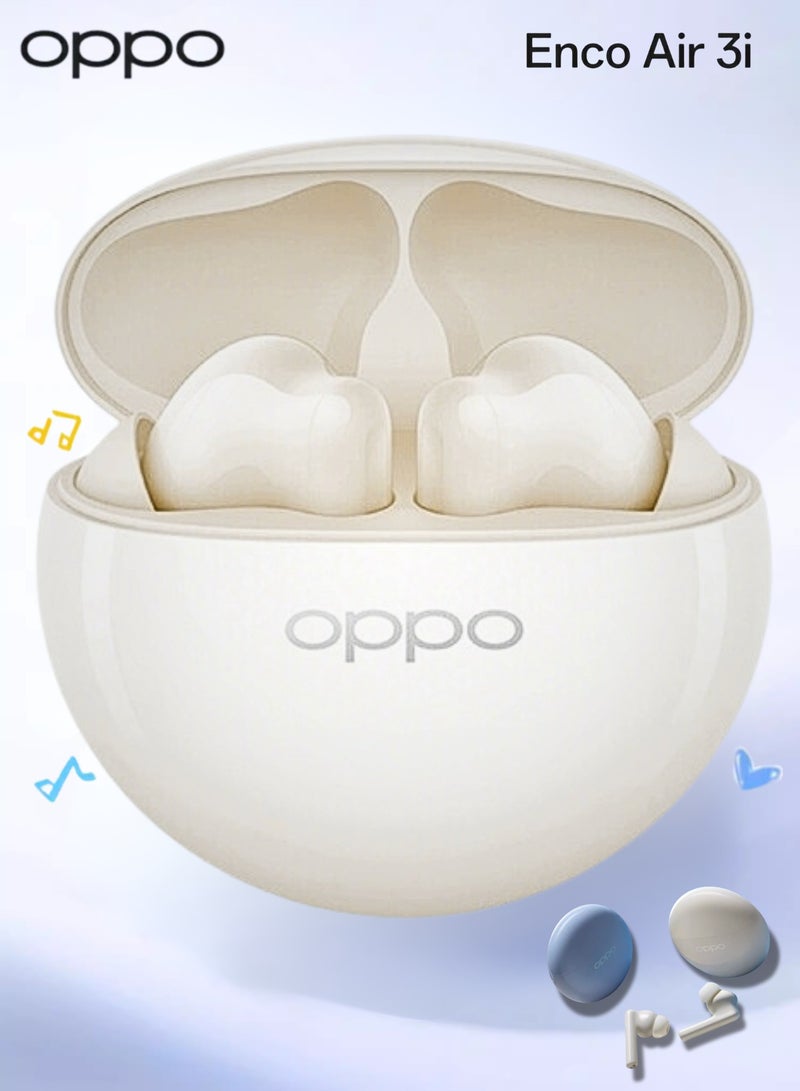 Enco Air3i True Wireless Earbuds - Touch-to-Capture, High-Fidelity Sound, and Rapid Charging for Active Lifestyle White