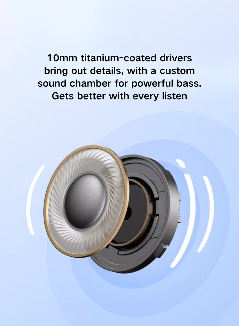 Enco Air3i True Wireless Earbuds - Touch-to-Capture, High-Fidelity Sound, and Rapid Charging for Active Lifestyle White