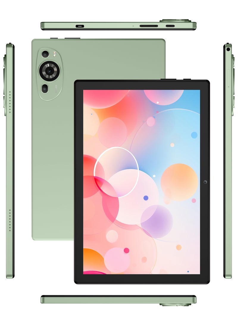 سي آيديا - CM8200 Plus 10-Inch Smart Kids Tablet Dual SIM 8GB RAM + 1TB ROM  Android Tablet with Wireless Mouse Keyboard -Green - Image 1