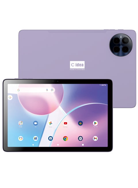 CM8800 Plus 10.1-inch Android 13.0 Smart Tablet PC with Wireless Bluetooth Mouse and Keyboard 800x1280 IPS Display 5G Dual SIM Wifi GPS Bluetooth Kids Tab -Purple