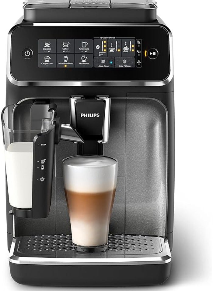 Philips - Versuni 3200 Series Fully Automatic Espresso Machine, 5 Coffee Specialties, LatteGo Milk Solution 1.8 L 1500 W EP3246/70 Silver - Image 1