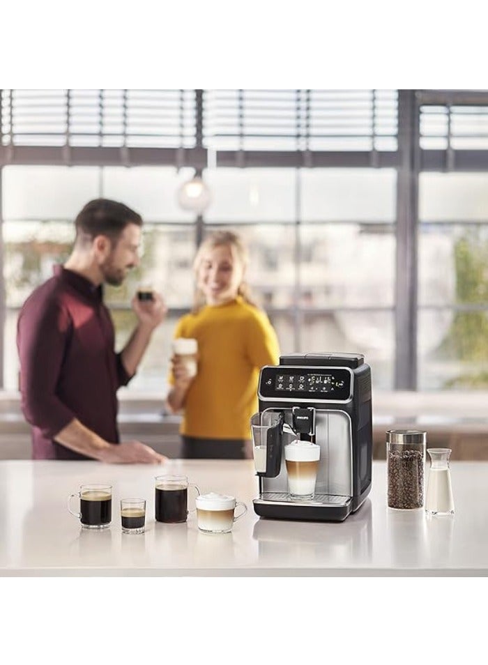 Philips - Versuni 3200 Series Fully Automatic Espresso Machine, 5 Coffee Specialties, LatteGo Milk Solution 1.8 L 1500 W EP3246/70 Silver - Image 1