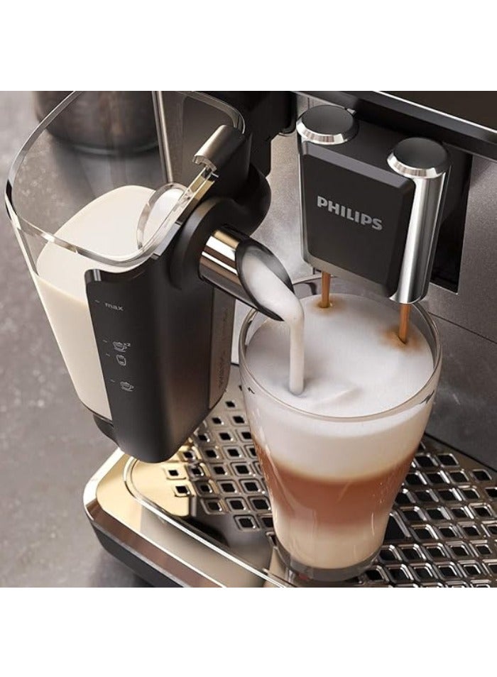 Philips - Versuni 3200 Series Fully Automatic Espresso Machine, 5 Coffee Specialties, LatteGo Milk Solution 1.8 L 1500 W EP3246/70 Silver - Image 1