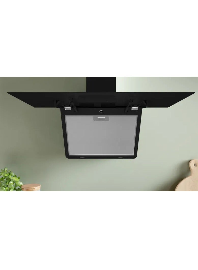 Series 4 Built-in Glass Hood, 90 cm, Touch Control, 2 Speeds , 700 m³/h, Clean Filter Reminders - 210 W DWK96PJ60T Black - pnsku/N70136483V/45/_/1735051910/d623336d-709b-42b6-aa7c-b25181ccdf58