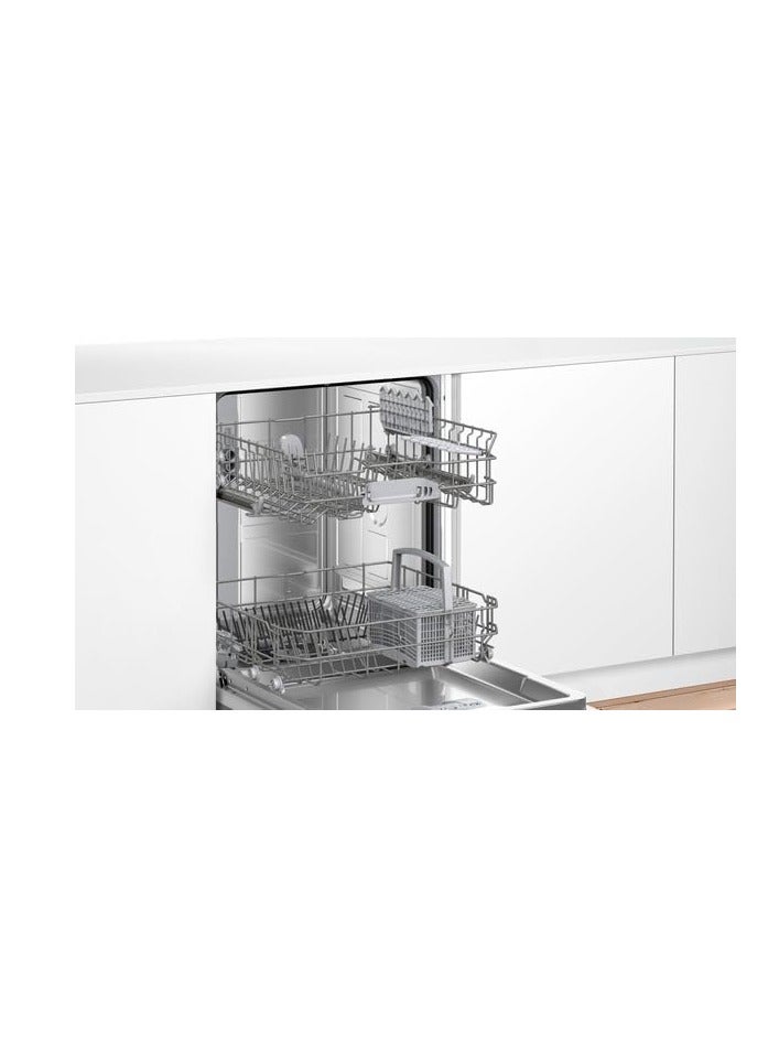 بوش Built-in Dishwasher 12 Place Settings, 5 programs, VarioSpeed & Half Load, Drying System, Series 2 - SMV25CX10Q White  - Image 2