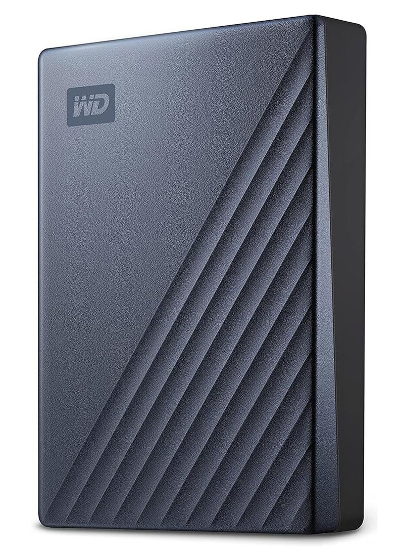 WD 5TB My Passport Ultra Blue Portable External Hard Drive HDD, USB-C and USB 3.1 Compatible - BFTM0050BBL-WESN 5 TB - Image 1
