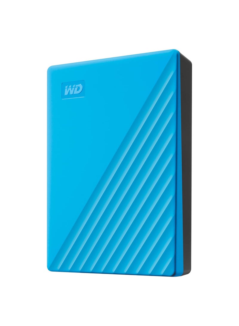 WD 6 Tb My Passport Portable Hdd Usb 3.0 With Software For Device Management,USB Type C Backup And Password Protection - Blue - Works With Pc, Xbox And PS4 WDBR9S0060BBL-WESN 6 TB  - Image 1
