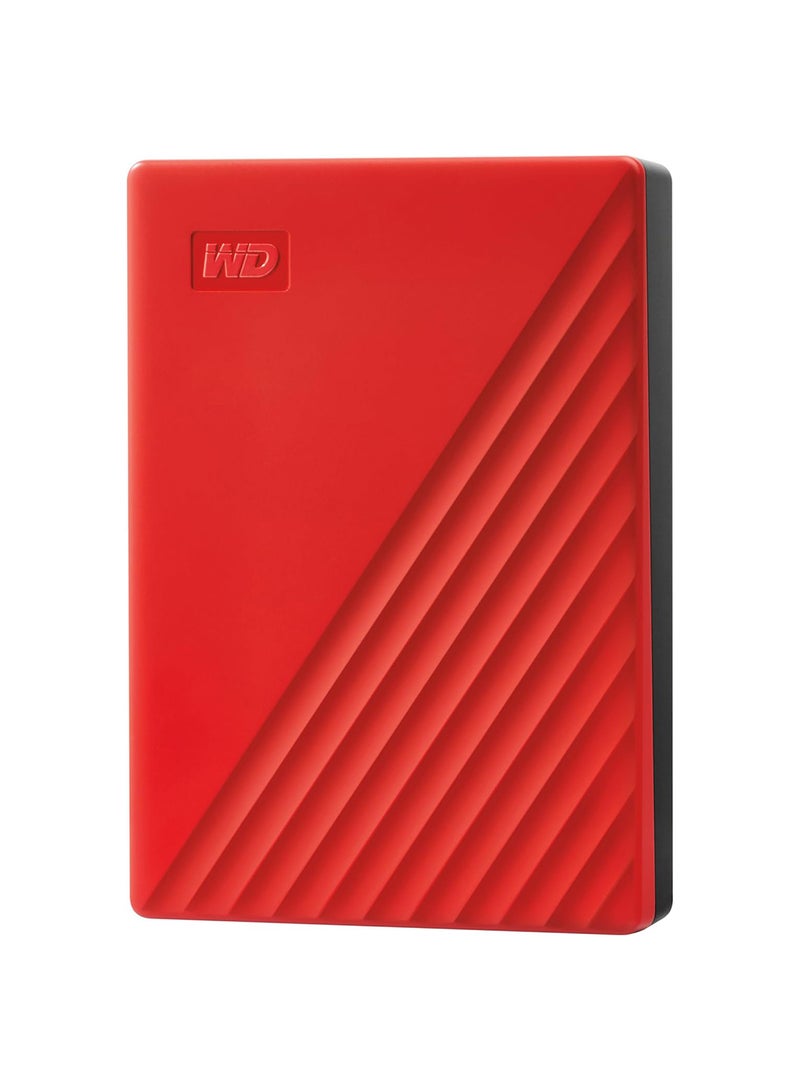 WD 6 TB My Passport Portable Hdd Usb 3.0 With Software For Device Management, USB Type C Backup And Password Protection - Red - Works With Pc, Xbox And PS4 WDBR9S0060BRD-WESN 6 TB  - Image 1
