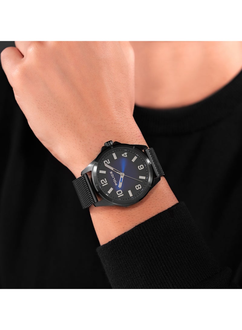 POLICE Men's Barwara Men's Stainless Steel Bracelet Watch with Blue Dial, 45x53mm  - Image 5