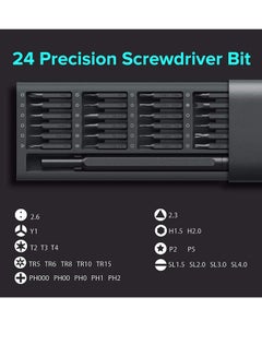 Xiaomi Precision Screwdriver Set, 24 Magnetic Driver Bit Set, Pocket Screwdriver Tool Set, Mini Screwdriver Kit, Repair Tool Kit for Electronics Grey  - Image 5