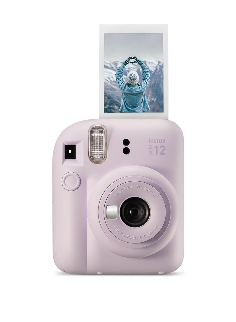 FUJIFILM Instax Mini 12 Instant Camera -Blossom Liliac Purple + 10 Sheet Film+ Case+ Album  - Image 2