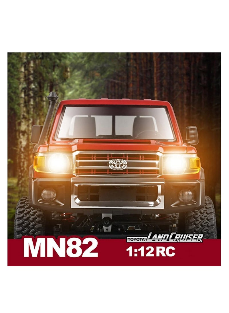 MYTOYS - Mytoys 1/12 RC Crawler, Remote Control Pickup Car 4WD Land Cruiser Off Road for Adults with Proportional Throttle Steering 280 Brushed Motor All Terrain Remote Control Car RTR with Headlights - Image 1