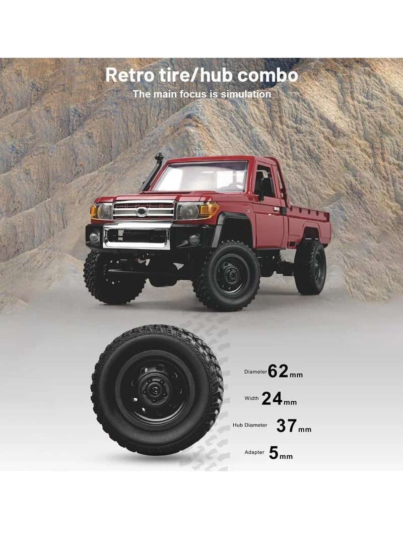 MYTOYS - Mytoys 1/12 RC Crawler, Remote Control Pickup Car 4WD Land Cruiser Off Road for Adults with Proportional Throttle Steering 280 Brushed Motor All Terrain Remote Control Car RTR with Headlights - Image 1