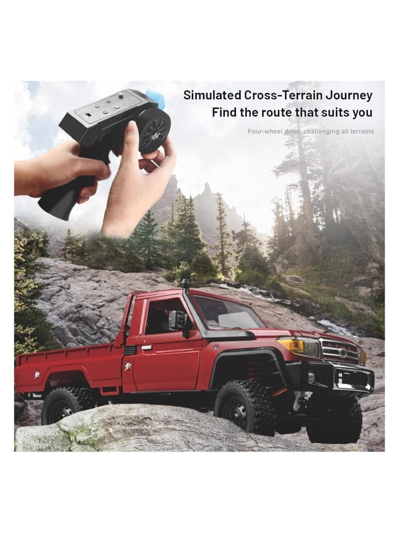 MYTOYS - Mytoys 1/12 RC Crawler, Remote Control Pickup Car 4WD Land Cruiser Off Road for Adults with Proportional Throttle Steering 280 Brushed Motor All Terrain Remote Control Car RTR with Headlights - Image 1
