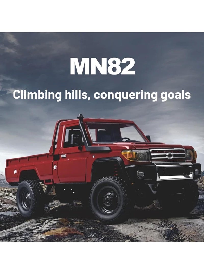 MYTOYS - Mytoys 1/12 RC Crawler, Remote Control Pickup Car 4WD Land Cruiser Off Road for Adults with Proportional Throttle Steering 280 Brushed Motor All Terrain Remote Control Car RTR with Headlights - Image 1